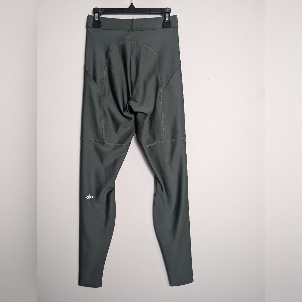 Alo Yoga Leggings Airlift Utility Pockets Green Sz Xxs